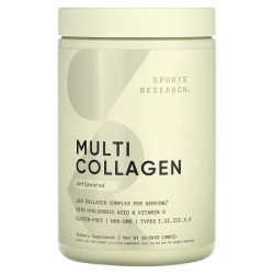 Мультиколлаген комплекс, Sports Research Multi Collagen Complex, без вкуса, 300 г