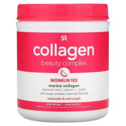 Колаген для краси, смак кавун-юдзу, Sports Research Collagen Beauty Complex, 181 г