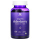 Бузина, вітамін C+цинк, Organic Elderberry Vitamin C+Zinc, Sports Research, органік, натуральні ягоди, 120 жувальних таблеток