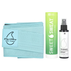 Пояс-триммер для талії, Paige Hathaway Waist Trimmer Sports Research, розмір M/L, блакитний, набір з 3 предметів