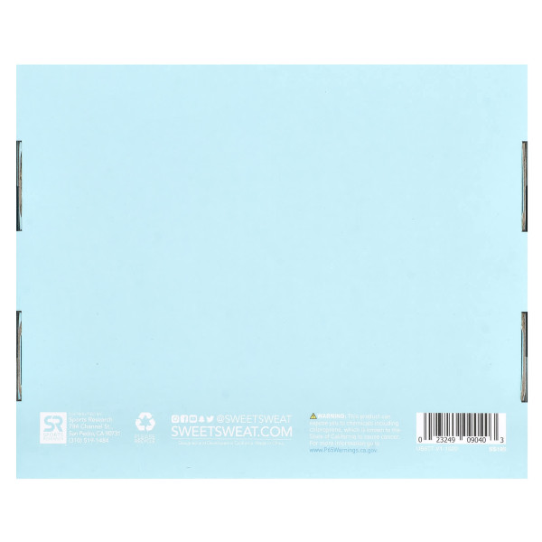 Пояс-триммер для талії, Paige Hathaway Waist Trimmer, Sports Research, розмір M\/L, блакитний, + Спрей для чищення пояса + Підсилювач тренувань, набір з 3 предметів