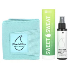 Пояс тример для талії, Paige Hathaway Waist Trimmer Sports Research, розмір XL XXL, блакитний, набір 3 предмети