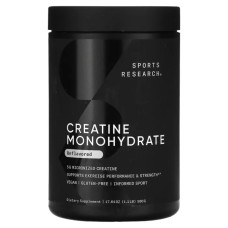 Креатин моногидрат без вкуса, Sports Research Creatine Monohydrate, 500 г