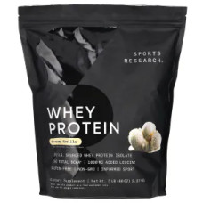 Сироватковий протеїн, Whey Protein Sports Research, вершкова ваніль, 2,27 кг