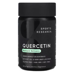 Кверцетин, Quercetin Sports Research, 30 гелевых капсул
