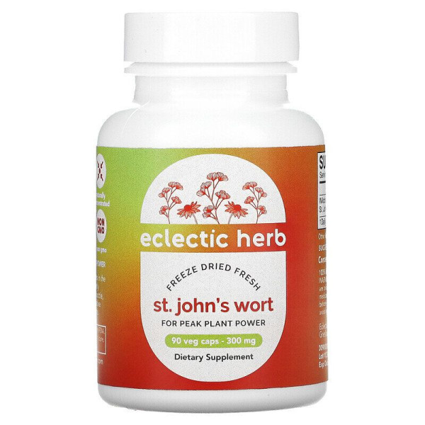 Звіробій (St. John's Wort), Eclectic Institute, 300 мг, 90 капсул