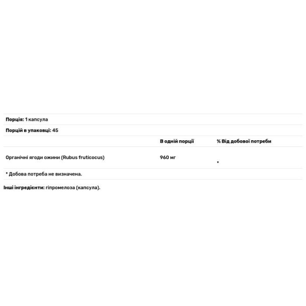 Ожина, Blackberry Fruit, Eclectic Institute, 480 мг, 90 кап.