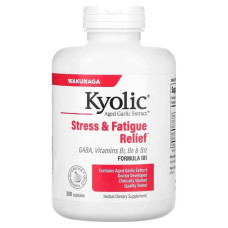 Снятие стресса и усталости, Kyolic Stress & Fatigue Relief, 300 капсул