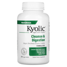 Часник екстракт 200 мг, Kyolic Aged Garlic Extract Formula 102, очищення і травлення