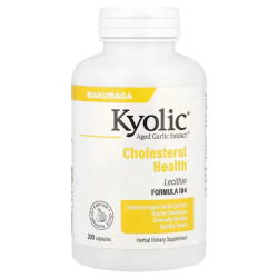 Чеснок, Wakunaga-Kyolic Aged Garlic Extract with Lecithin, 200 капсул