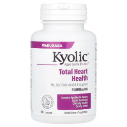 Часник, Kyolic Total Heart Health, для серця, формула 108, 100 капсул