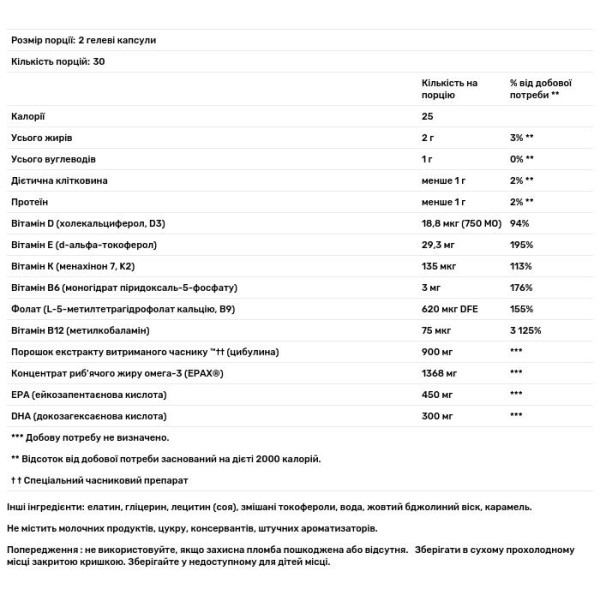 Омега-3 + AGE, D3, K2, E і B6, 9, 12, Omeg.AGE, Kyolic, здоров'я серця, кісток та імунітету, 90 гелевих капсул