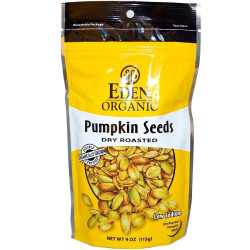 Тыквенные семечки жареные, Pumpkin Seeds Eden Foods, органик, 113 г
