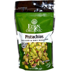 Фісташки обсмажені з морською сіллю, Pistachios Eden Foods, органік, 113 г