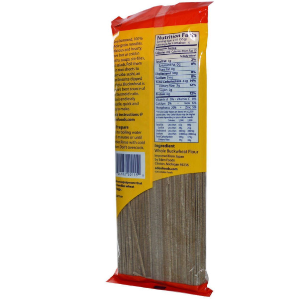Соба локшина, Buckwheat Soba, Eden Foods, 227 г