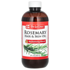Олія з розмарином для волосся та шкіри, De La Cruz Rosemary Hair & Skin Oil, 236 мл