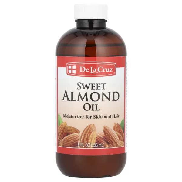 Олія солодкого мигдалю, Sweet Almond Oil, De La Cruz, 236 мл