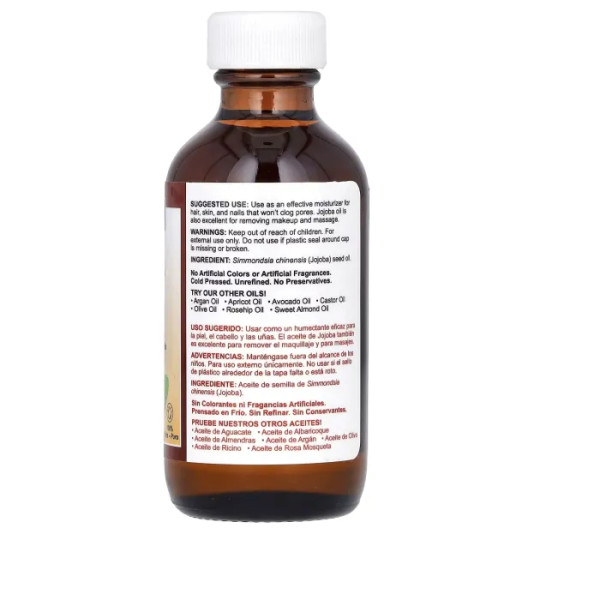 Олія жожоба, 100% чиста, 100% Pure Jojoba Oil, De La Cruz, 59 мл