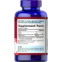 Коэнзим Q10 200 мг, Puritan's Pride Q-SORB Co Q-10, быстрое высвобождение, 240 мягких капсул