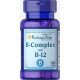 Витамины группы В, Vitamin B-Complex and Vitamin B-12, Puritan's Pride, 180 таблеток