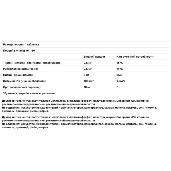 Витамины группы В, Vitamin B-Complex and Vitamin B-12, Puritan's Pride, 180 таблеток