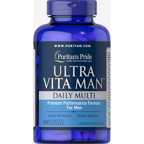 Вітаміни для чоловіків, Ultra Vita Man Time Release, Puritan's Pride, 180 капсул