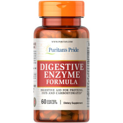 Поддержка пищеварения, Puritan's Pride Digestive Enzyme Formula, 60 каплет