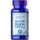 Біотин, Biotin, Puritan's Pride, 5000 мкг, 60 капсул