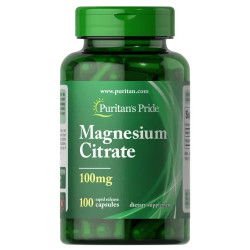Магній цитрат 100 мг, Magnesium Citrate Puritan's Pride, 100 капсул