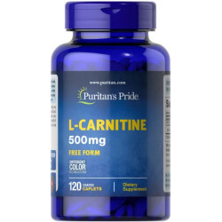 L-карнитин 500 мг, Puritan's Pride L-Carnitine, 120 капсул