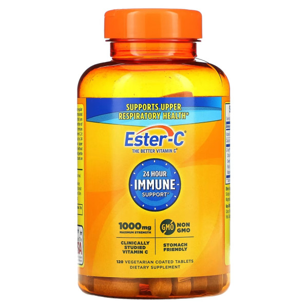 Естер С, Ester-C, Nature's Bounty, максимальна сила, 1000 мг, 120 вегетаріанських таблеток в оболонці