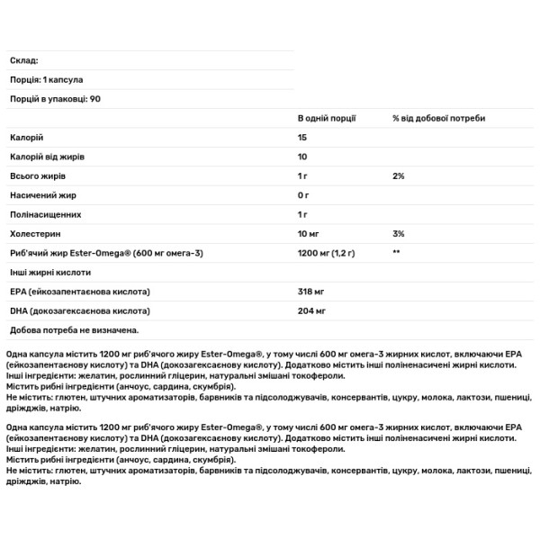 Омега-3 риб'ячий жир, Omega-3 Fish Oil, Puritan's Pride, подвійна сила, 1200\/600 мг, 90 капсул