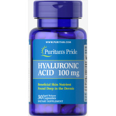 Гіалуронова кислота 100 мг, Puritan's Pride Hyaluronic Acid, 30 капсул