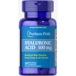 Гіалуронова кислота 100 мг, Puritan's Pride Hyaluronic Acid, 30 капсул