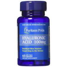 Гіалуронова кислота 100 мг, Puritan's Pride Hyaluronic Acid, 60 капсул
