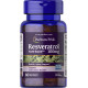 Ресвератрол, Resveratrol, Puritan's Pride, 100 мг, 60 гелевих капсул з швидким вивільненням