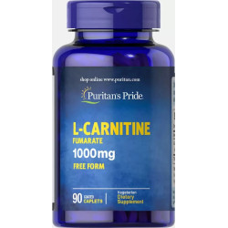 L-карнитин фумарат 1000 мг, Puritan's Pride L-Carnitine Fumarate, 90 капсул