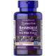 Ресвератрол, Resveratrol, Puritan's Pride, 250 мг, з екстрактом червоного вина, 60 гелевих капсул