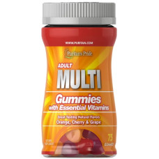 Мультивітаміни для дорослих жувальні, Adult Multivitamin Gummy Puritan's Pride, 75 жувальних таблеток