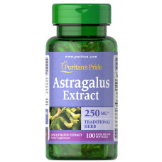 Астрагал экстракт 1000 мг, Puritan's Pride Astragalus Extract, 100 мягких капсул