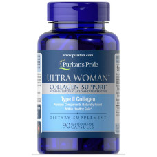 Підтримка колагену 1000 мг з гіалуроновою кислотою, Puritan's Pride Ultra Woman Collagen Support with Hyaluronic Acid, 90 капсул