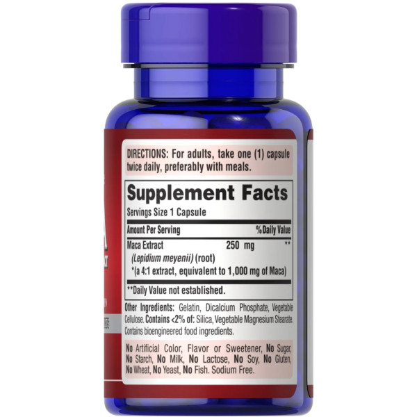 Мака для мужчин, Maca Herb for Men, Puritan's Pride, 1000 мг, 60 капсул