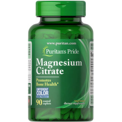 Магний цитрат 200 мг, Puritan's Pride Magnesium Citrate, 90 каплет