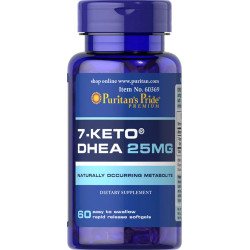 7-KETO 25 мг, Puritan's Pride 7-KETO, 60 капсул