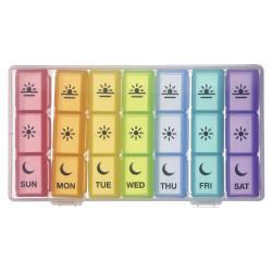 Органайзер для таблеток, Ezy Dose Weekly 3X Day Pill Planner, тижневий, 3 рази на день, 1 шт.