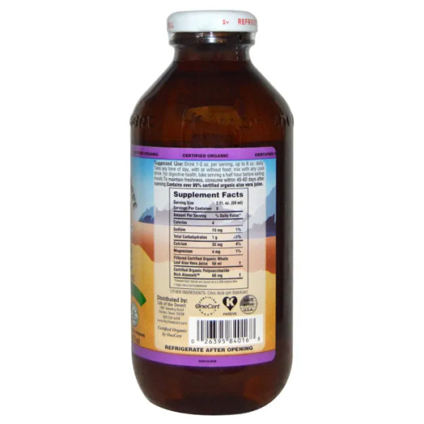 Сік алое вера з цілісних листя, Aloe Vera Juice, Lily of the Desert, 473 мл