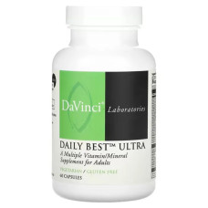 Мультивітаміни та мінерали, DaVinci Laboratories of Vermont Daily Best Ultra, 60 капсул