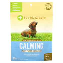 Заспокійлива для собак жувальні, Pet Naturals Calming, для всіх розмірів, 30 жувальних таблеток, 45 г
