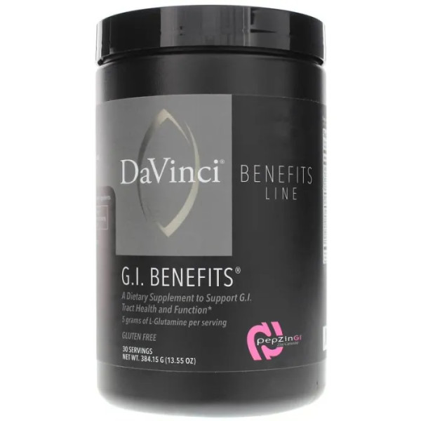 Підтримка травлення, GI Benefits, DaVinci Laboratories of Vermont, порошок, 384.15 г