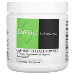 Кальцій магній порошок цитрат, CAL-MAG Citrate Powder DaVinci Laboratories of Vermont, 164 г